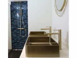 Sale Luisa mezclador de lavabo alto oro cepillado Grifo