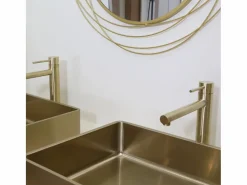 Sale Luisa mezclador de lavabo alto oro cepillado Grifo