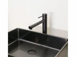 Essebagno Luisa mezclador de lavabo alto gris metalizado
