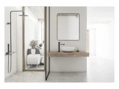 Essebagno Luisa mezclador de lavabo alto gris metalizado