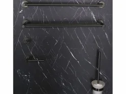 Essebagno Luisa portarrollos gris metalizado