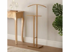 Lund Galán de Noche Moderno Multifuncional con 2 Perchas o Colgadores para Ropa de Hombre o Mujer, , 100x20x52cm Galán De Noche