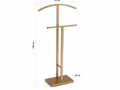 Lund Galán de Noche Moderno Multifuncional con 2 Perchas o Colgadores para Ropa de Hombre o Mujer, , 100x20x52cm Galán De Noche