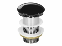 New Desagüe universal para lavabo y lavamanos sin rebosadero válvula de drenaje Pop Up acero inoxidable brillante 1 1/4 Pulgadas Cañería
