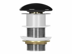 New Desagüe universal para lavabo y lavamanos sin rebosadero válvula de drenaje Pop Up acero inoxidable brillante 1 1/4 Pulgadas Cañería