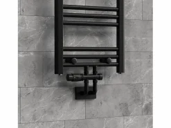 Sale Juego griferia multiblock paso suelo cabezal termostático para radiador baño conexión central, bloques grifos y válvula calefactor Toallero Eléctrico