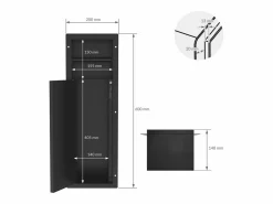 Best Módulo de armario empotrado para baño de acero inoxidable mate 60x20x10 cm con escobilla WC nicho de pared alicatable oculto encastrado Estantería Sobre Inodoro