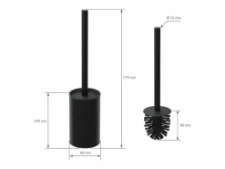 Best Módulo de armario empotrado para baño de acero inoxidable mate 60x20x10 cm con escobilla WC nicho de pared alicatable oculto encastrado Estantería Sobre Inodoro