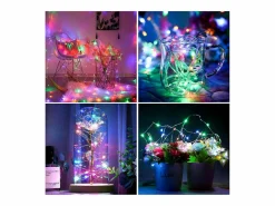 New 100M 600 LED Guirlande lumineuse Carnaval Mariage Extérieur Intérieur Jardin Éclairage, Multicolore Guirnalda Luminosa