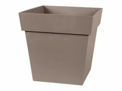 Best Maceta cuadrada - 32 x 32 x 32 cm - 22 L - Taupe - Macetero