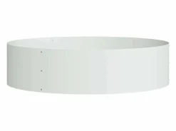 Best Maceta para Jardín | Jardinera | Macetero 80 x 80 x 20 cm Acero Blanco