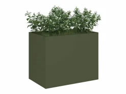 Outlet Maceta para Jardín | Jardinera | Macetero oliva 50 x 32 x 40 cm Verde