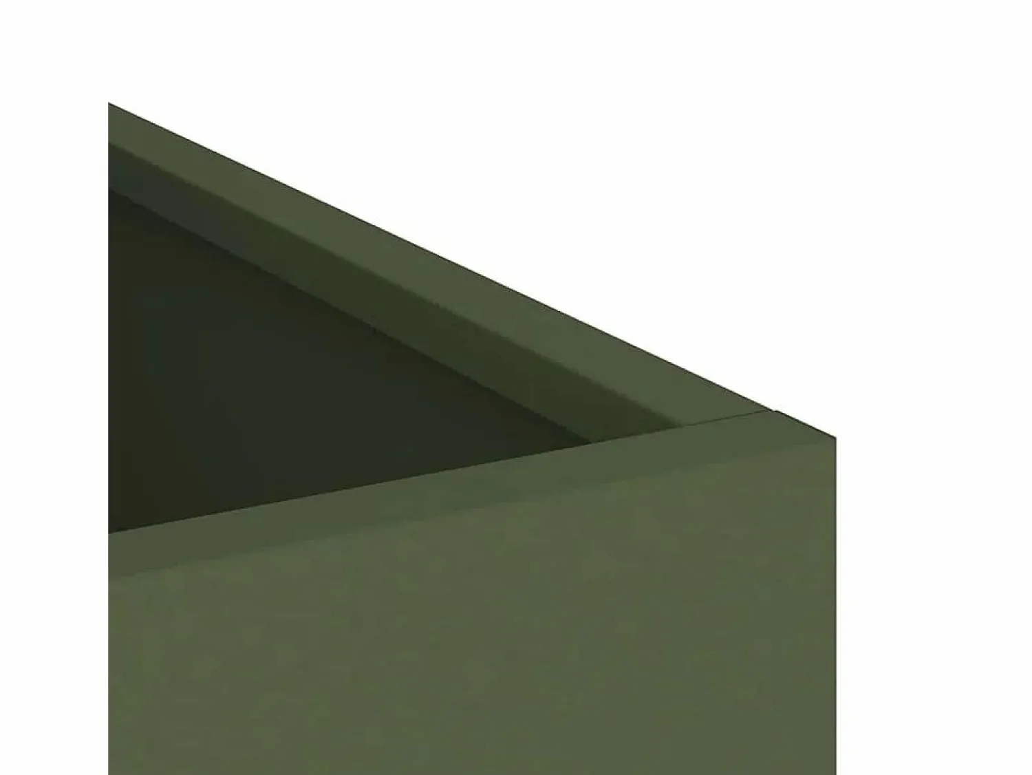 Outlet Maceta para Jardín | Jardinera | Macetero oliva 50 x 32 x 40 cm Verde