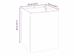Discount Maceta para Jardín | Jardinera | Macetero Acero galvanizado Macetero