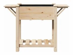 Best Maceta para Jardín | Jardinera | Macetero con estante 111 x 37 x 76.5 cm Beige