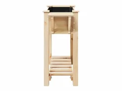 Best Maceta para Jardín | Jardinera | Macetero con estante 111 x 37 x 76.5 cm Beige