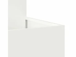 Clearance Maceta para Jardín | Jardinera | Macetero 100 x 100 x 48 cm Acero Blanco