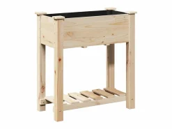 Online Maceta para Jardín | Jardinera | Macetero con estante 71 x 37 x 76.5 cm Beige