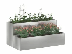 Maceta para Jardín | Jardinera | Macetero 100 x 60 x 45 cm Acero galvanizado