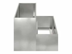 Maceta para Jardín | Jardinera | Macetero 100 x 60 x 45 cm Acero galvanizado