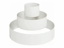 Best Maceta para Jardín | Jardinera | Macetero 90 x 90 x 20 cm Acero Blanco