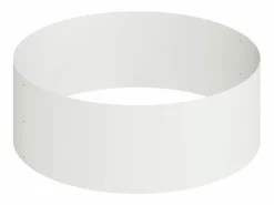 Best Maceta para Jardín | Jardinera | Macetero 90 x 90 x 20 cm Acero Blanco