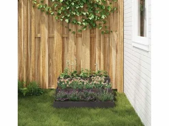 Sale Maceta para Jardín | Jardinera | Macetero 90 x 90 x 35 cm Acero Negro