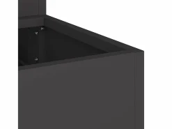 Sale Maceta para Jardín | Jardinera | Macetero 90 x 90 x 35 cm Acero Negro