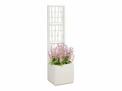 Hot Maceta para Jardín | Jardinera | Macetero 36 x 36 x 140 cm Polipropileno Blanco