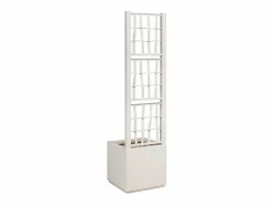 Hot Maceta para Jardín | Jardinera | Macetero 36 x 36 x 140 cm Polipropileno Blanco