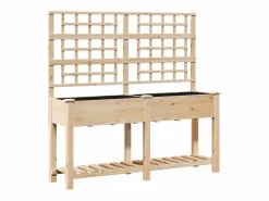 Maceta para Jardín | Jardinera | Macetero con estante 161 x 46 x 152.5 cm Jardinera