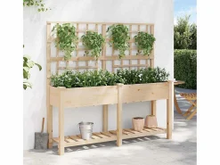 Maceta para Jardín | Jardinera | Macetero con estante 161 x 46 x 152.5 cm Jardinera