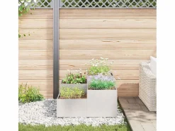 Maceta para Jardín | Jardinera | Macetero 100 x 100 x 48 cm Acero inoxidable