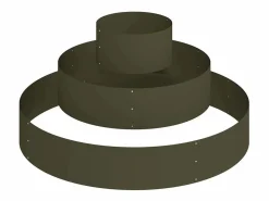 Clearance Maceta para Jardín | Jardinera | Macetero oliva 120 x 120 x 20 cm Acero Verde