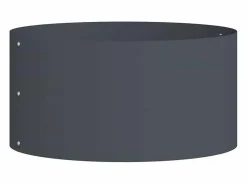 Maceta para Jardín | Jardinera | Macetero Antracita 40 x 40 x 20 cm Acero Gris