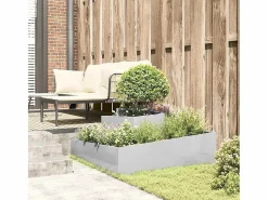 Hot Maceta para Jardín | Jardinera | Macetero 100 x 100 x 50 cm Acero inoxidable Macetero