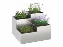 Maceta para Jardín | Jardinera | Macetero 80 x 80 x 60 cm Acero inoxidable