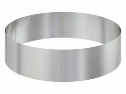 Hot Maceta para Jardín | Jardinera | Macetero 120 x 120 x 20 cm Acero galvanizado Plateado
