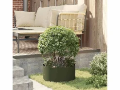 Sale Maceta para Jardín | Jardinera | Macetero oliva 40 x 40 x 20 cm Acero Macetero