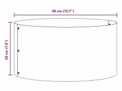 Sale Maceta para Jardín | Jardinera | Macetero oliva 40 x 40 x 20 cm Acero Macetero