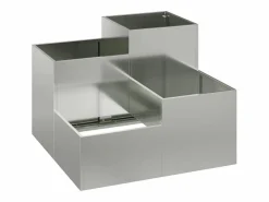 New Maceta para Jardín | Jardinera | Macetero 80 x 80 x 60 cm Acero galvanizado Macetero