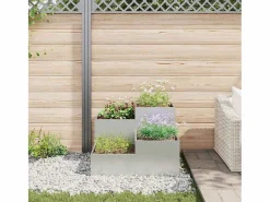 New Maceta para Jardín | Jardinera | Macetero 80 x 80 x 60 cm Acero galvanizado Macetero