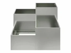 New Maceta para Jardín | Jardinera | Macetero 80 x 80 x 60 cm Acero galvanizado Macetero