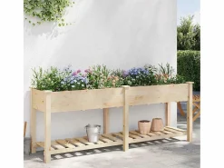 Maceta para Jardín | Jardinera | Macetero con estante 203.5 x 53 x 76.5 cm