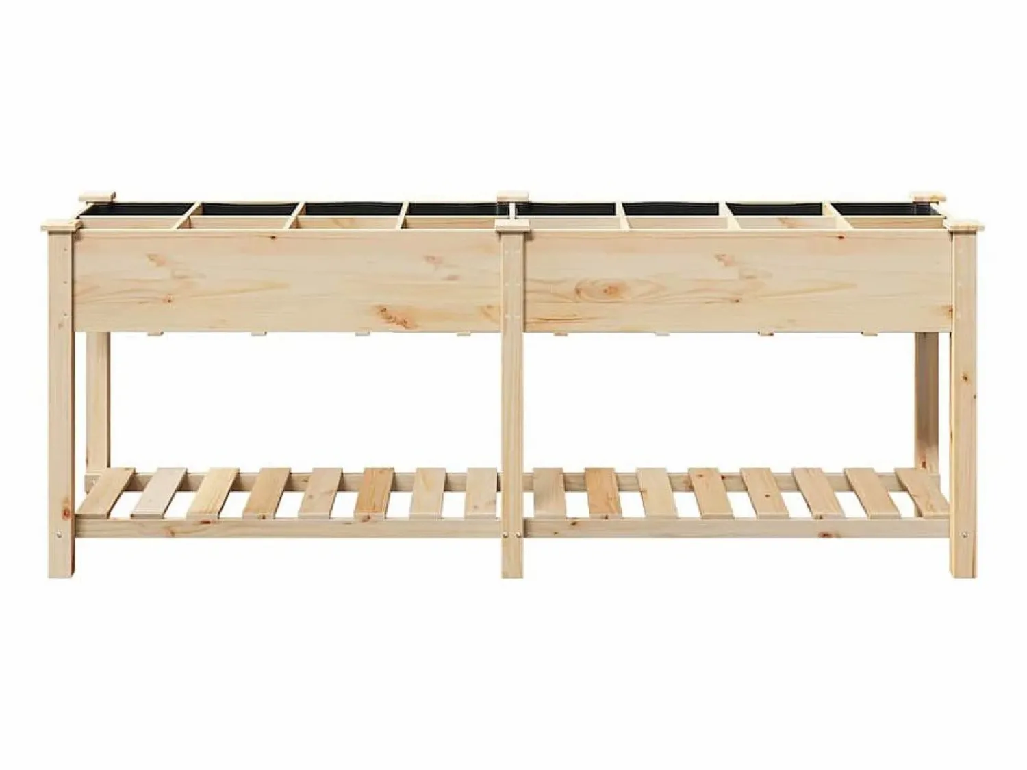 Maceta para Jardín | Jardinera | Macetero con estante 203.5 x 53 x 76.5 cm