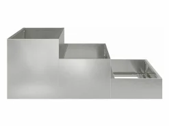 New Maceta para Jardín | Jardinera | Macetero 90 x 90 x 35 cm Acero galvanizado Macetero