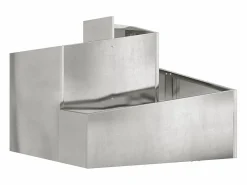Outlet Maceta para Jardín | Jardinera | Macetero 60 x 60 x 50 cm Acero galvanizado Plateado
