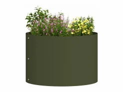 Outlet Maceta para Jardín | Jardinera | Macetero oliva 30 x 30 x 20 cm Acero Macetero