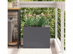 Best Maceta para Jardín | Jardinera | Macetero Antracita Acero laminado en frío Macetero