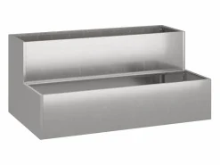 Clearance Maceta para Jardín | Jardinera | Macetero 100 x 60 x 45 cm Acero inoxidable Macetero